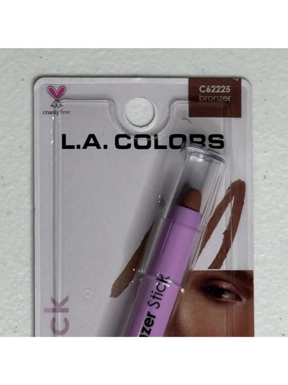 LA Colors Bronzer Stick C62225 Cream Contour Sun Kissed Cruelty Free